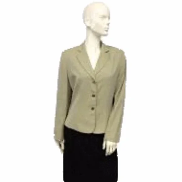 Tan Blazer Sz 10 (SKU 000030) - Picture 2 of 4